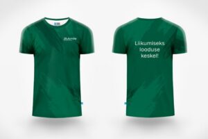 Jõulumäe tervisespordikeskuse slõuganiga T-särk
