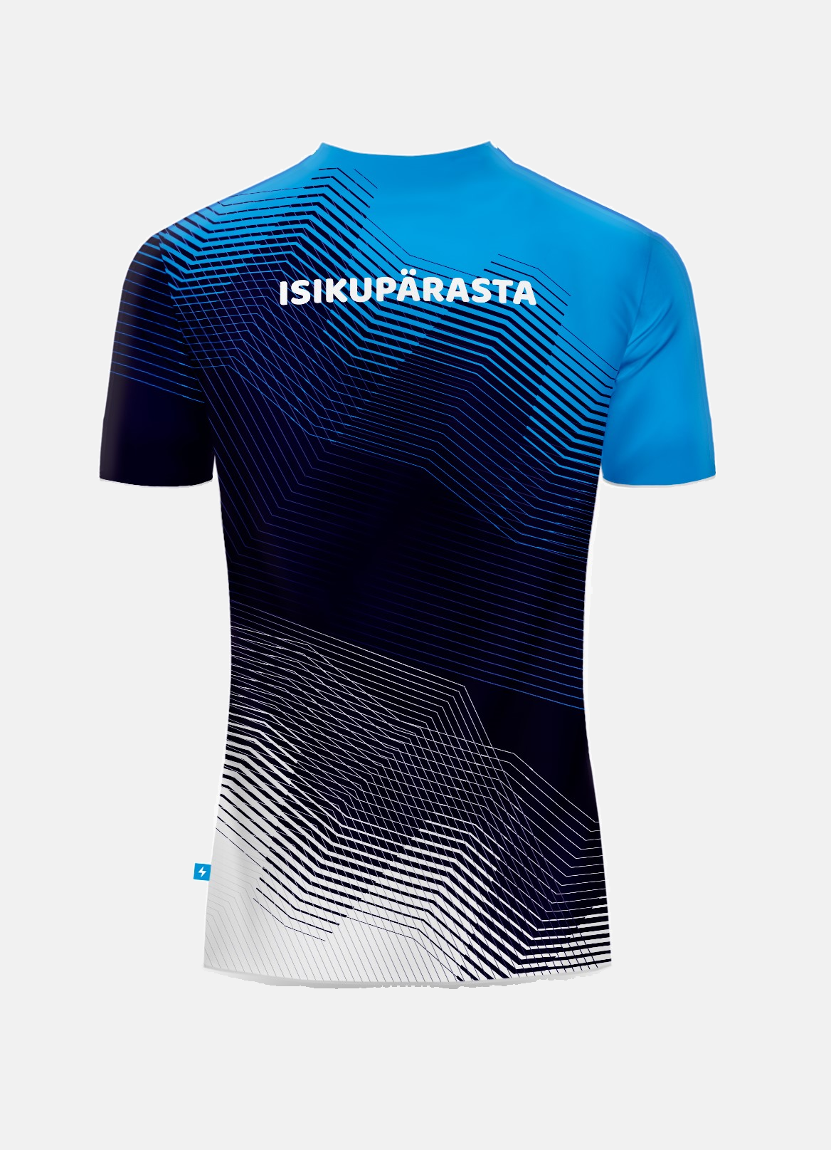 Lühikeste käistega Rash Guard Tiim Sinimustvalge, tagantvaade