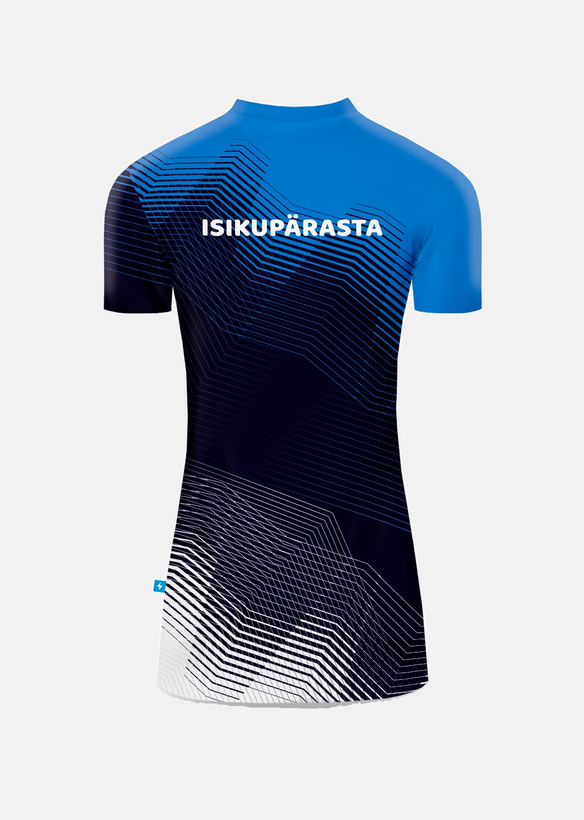 Lühikeste käistega Rash Guard Tiim Sinimustvalge, tagantvaade