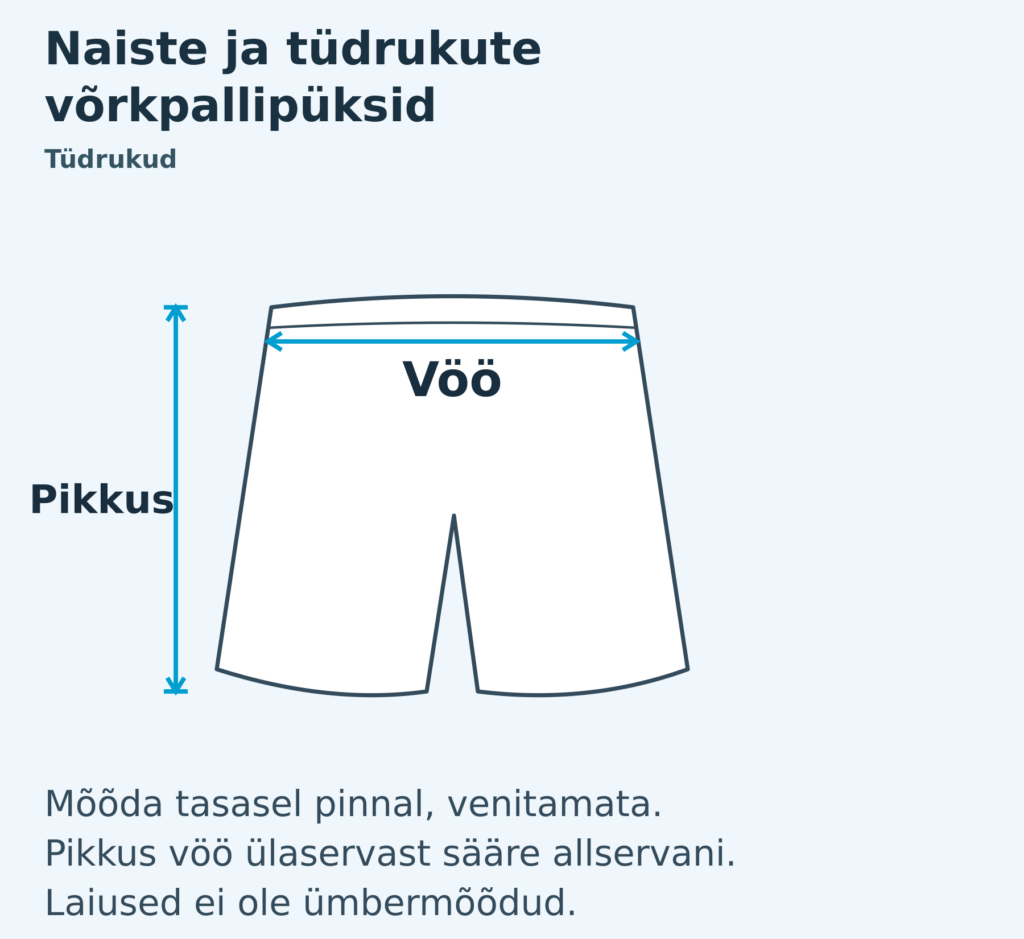 Tüdrukud mõõdutabel