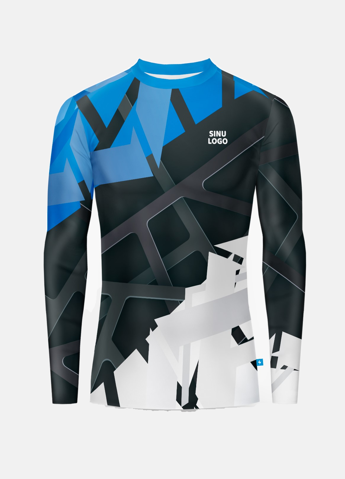 Pikkade käistega Rash Guard Eesti Eest, eestvaade