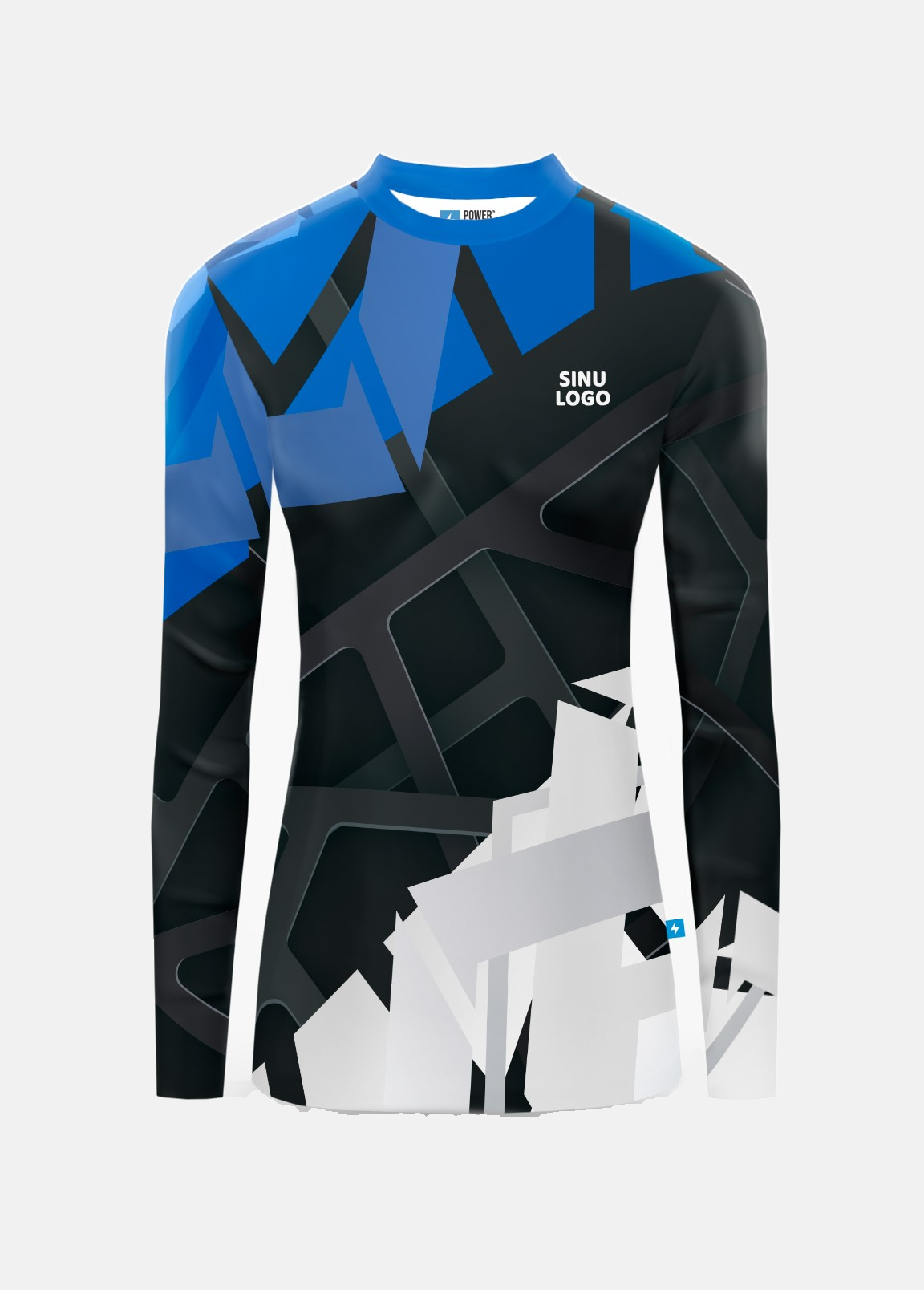 Pikkade käistega Rash Guard Eesti Eest, eestvaade