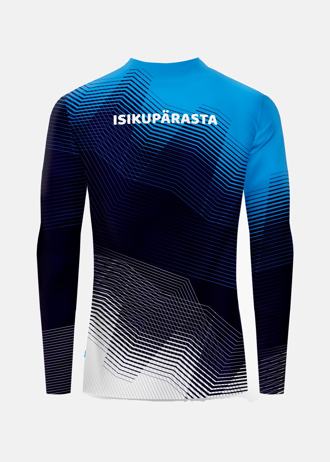 Pikkade käistega Rash Guard Tiim Sinimustvalge, tagantvaade